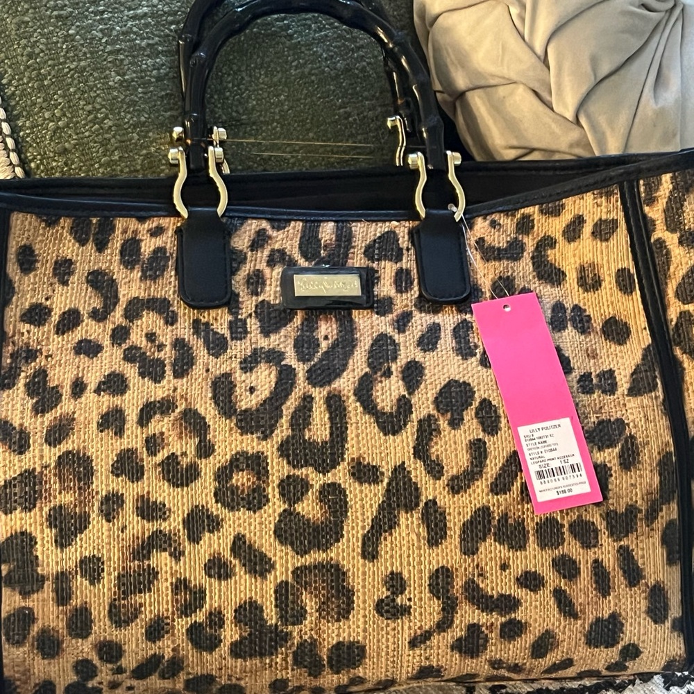 Lilly Pulitzer Grayson leopard tote